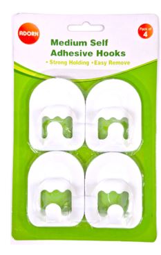 (image for) ADORN MEDIUM SELF ADHESIV HOOK - 4S