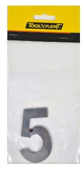 (image for) S/STEEL DOOR NUMBER \'5\' - 7.5CM