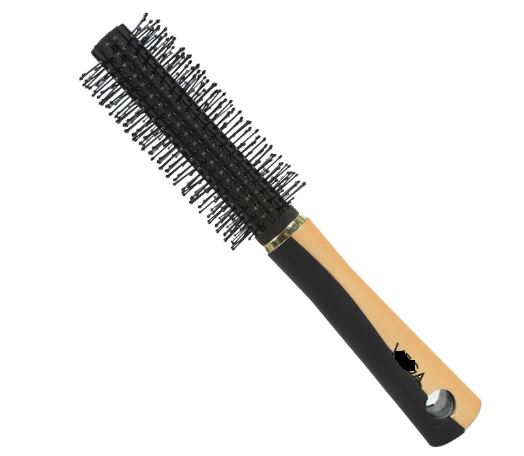 (image for) HAIR BRUSH WITH WOODEN HANDLE - 22CM