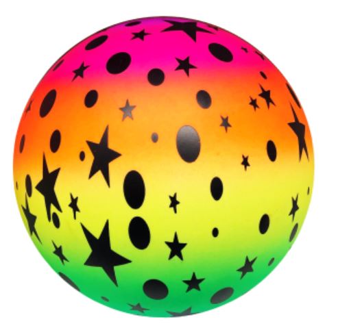 (image for) PG RAINBOW BALL STAR/CIRC - 23CM