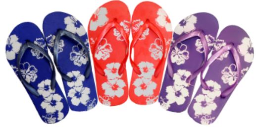 (image for) PG SLIPPER FLORAL ASST - 7-8