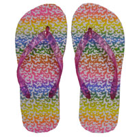 (image for) PG SLIPPER RAINBOW B/FLY - 10-11