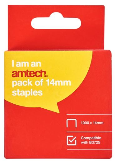 (image for) AMTECH STAPLES 14MM - 1000S