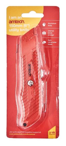 (image for) AMTECH UTILITY KNIFE -6""