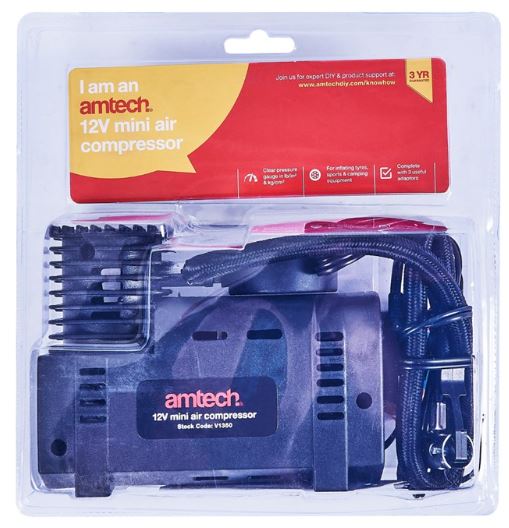 (image for) AMTECH AIR COMPRESSOR MINI - 12V