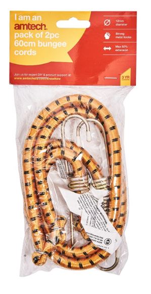 (image for) AMTECH BUNGEE CORDS -2PC