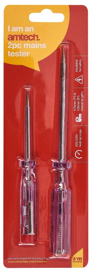 (image for) AMTECH MAINS TESTER -2PC