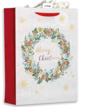 (image for) XMAS GIFT BAG FOLIAGE - LARGE