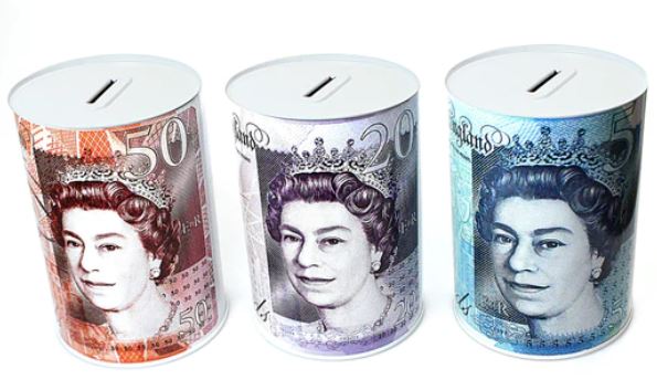 (image for) MONEY TIN STERLING MONEY