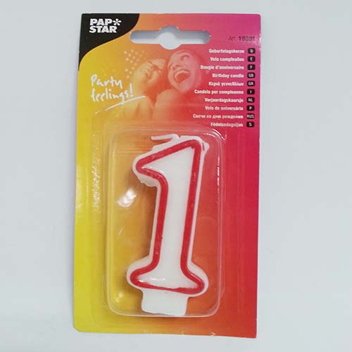 (image for) PAPSTAR B/DAY CANDLE \'1 - 7.3CM