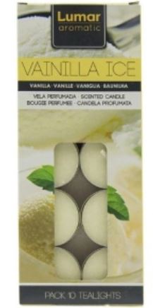 (image for) LUMAR TEALIGHT CANDLE VANI ICE - 10S/5H