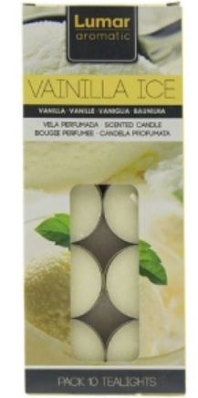 (image for) LUMAR TEALIGHT CANDLE VANI ICE - 5HR/10