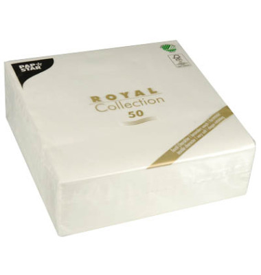 (image for) PAP NAPKIN ROYAL WHITE1/4 - 50S