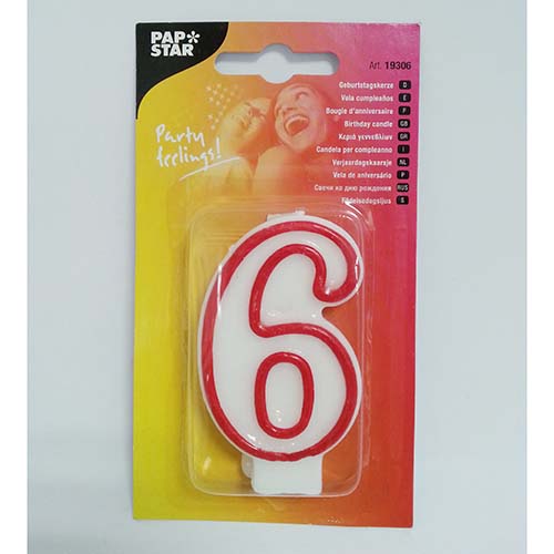 (image for) PAPSTAR B/DAY CANDLE '6'