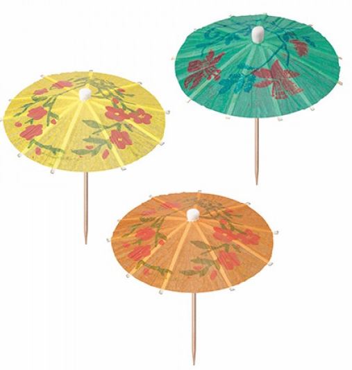 (image for) PAP PARTY PICKS UMBRELLA 6S - 10CM