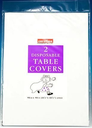 (image for) Caroline Table Cover White Square Paper 2S- 35x90cm