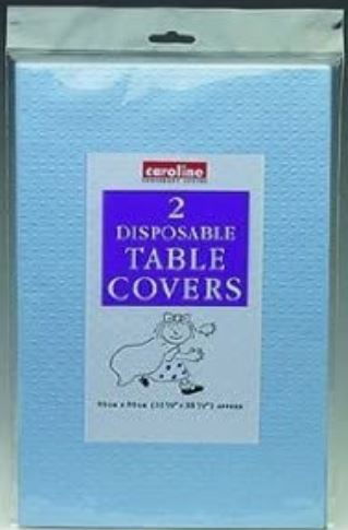 (image for) TABLE COVER BLUE SQUARE 2S - 35X90