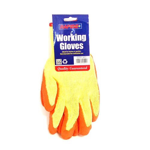 (image for) RAP LATEX WORK GLOVES ORANGE - XL