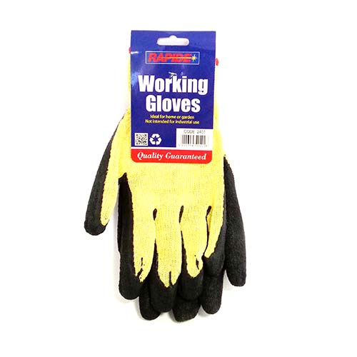 (image for) RAP LATEX WORK GLOVES BLACK - XL