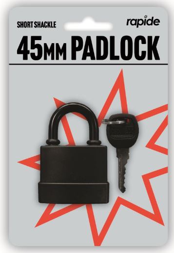 (image for) RAPIDE BRASS PADLOCK W/PR+2KEY - S/45MM