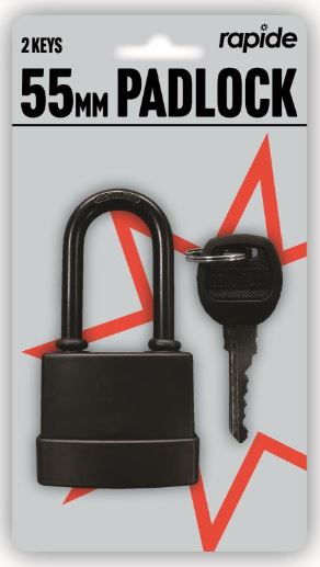 (image for) RAPIDE BRASS PADLOCK W/PR+2KEY - 55MM