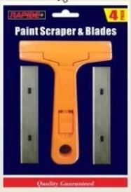 (image for) RAP PAINT SCRAPER&BLADES - 4P