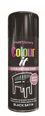 (image for) COLORIT BLACK SATIN PAINT - 400ML