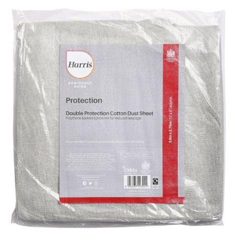 (image for) HAR DUST SHEET DOUB/PRO COTTON - 12X9\"