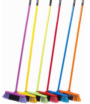 (image for) BROOM WITH STICK PLASTIC(HARD) - STD