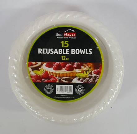 (image for) BB PLASTIC REUSABLE BOWL 15S - 120Z