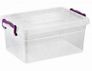 (image for) ASUDE STORAGE BOX+LID CLEAR - 1.25L