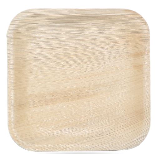 (image for) ECO PALM LEAF PLATE WOODEN 5S - 8\"