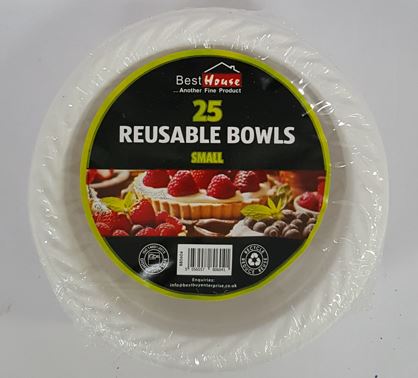 (image for) BB PLASTIC REUSABLE BOWL 25S - 6OZ