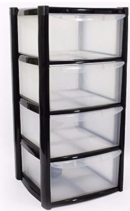 (image for) DRAWER 4 UNIT BLACK - STD