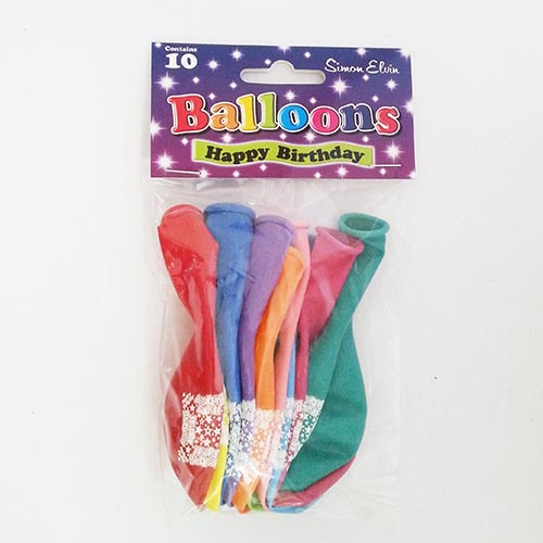 (image for) SEL B/DAY BALLOONS ASST - 10S