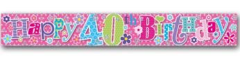 (image for) SEL B/DAY BANNER AGE 40 FEMALE