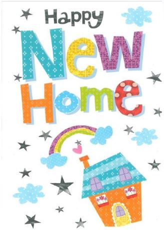 (image for) SEL CARD HAPPY NEW HOME - STD