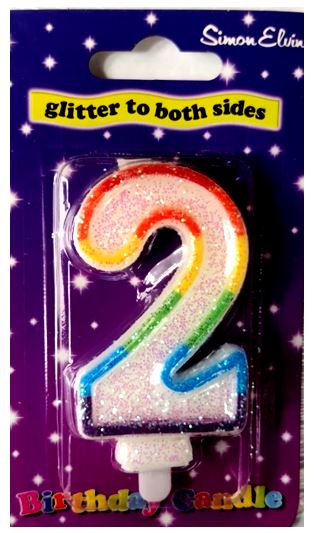 (image for) SEL B/DAY CANDLE \'2\' - STD