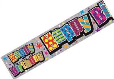 (image for) SEL B/DAY BANNER H/B\'DAY LARGE - 2.6M