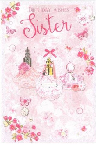 (image for) SEL B/DAY CARD-SPECIAL SISTER - LARGE