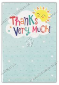 (image for) SEL THANK YOU VERY MUCH CARD - SMALL