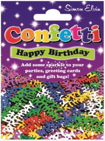 (image for) SEL CONFETTI HAPPY B/DAY ASSTD - 14G