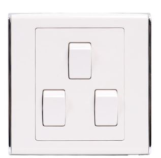 (image for) E/STAR 3GANG 2WAY LIGHT SWITCH - 10AX