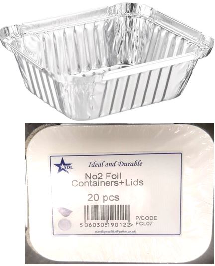 (image for) SDL FOIL CONTAINER+LID 20S - NO.2