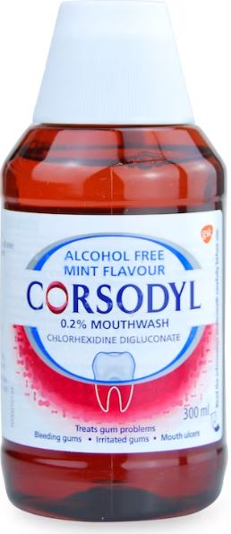 (image for) CORSODYL M/WASH ALCOHOL FREE - 300ML