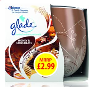 (image for) GLADE CANDLE WITH H/CH PM2.99 - 120G