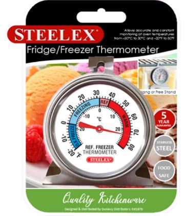 (image for) STEELEX FRIDGE THERMOMETER - STD