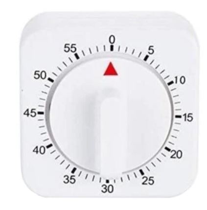 (image for) STEELEX KITCHEN TIMER WHITE - STD