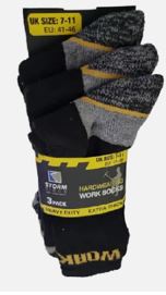 (image for) RJM MENS SOCKS WORK 3PK - 7-11