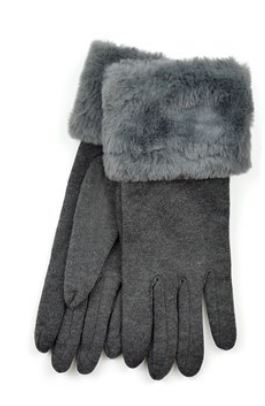 (image for) RJM LADIES GLOVES FAUXFUR CUFF - STD